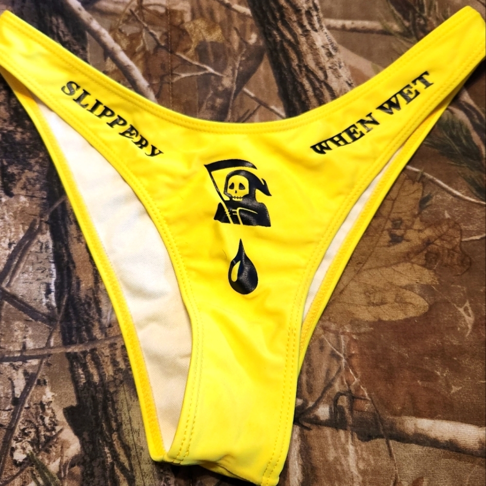 Sexy slippery when wet bikini sz XL